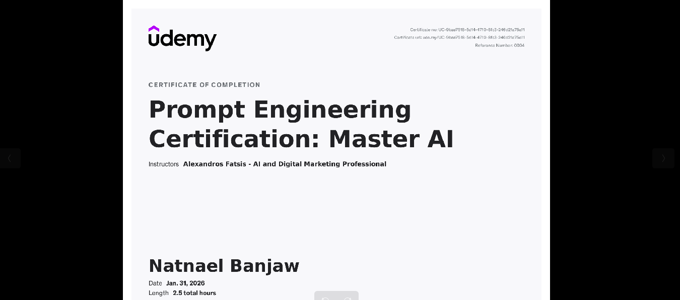 Prompt Engineering Certificate