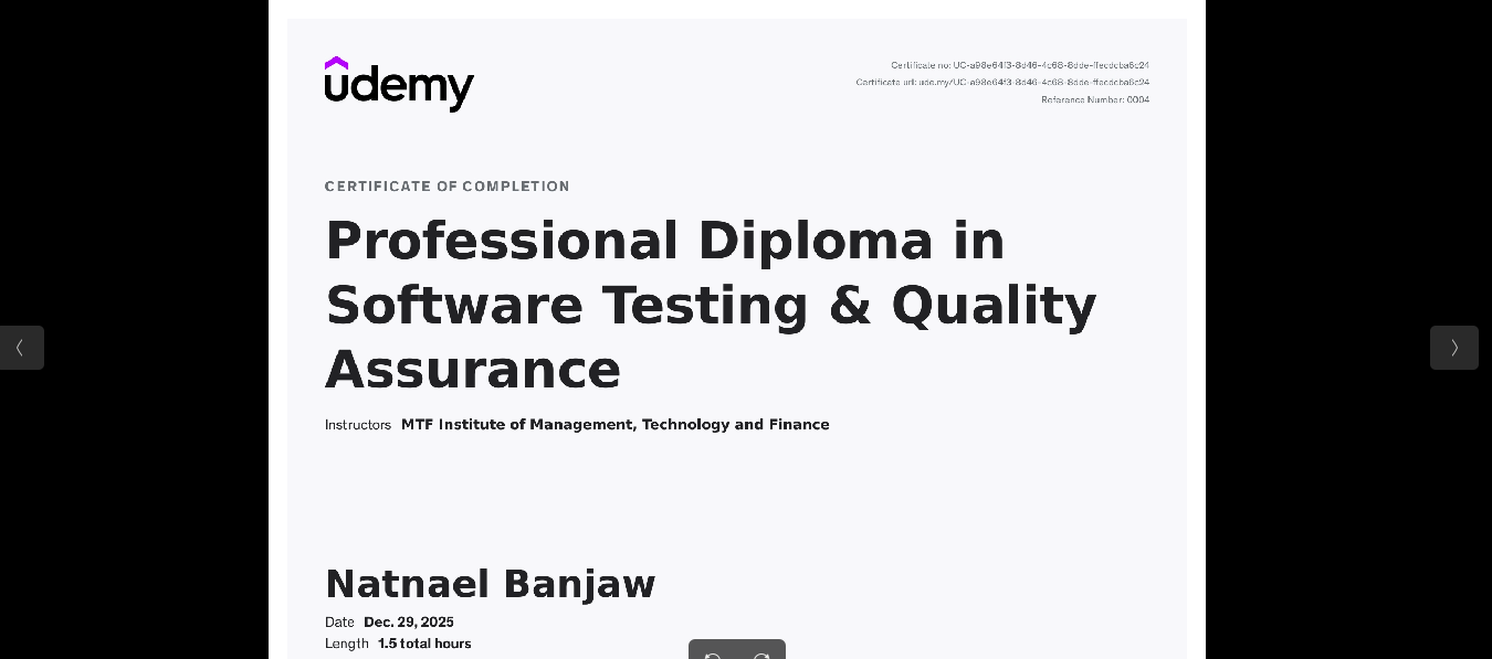 Associate in Software Quality Assurance (SQA)